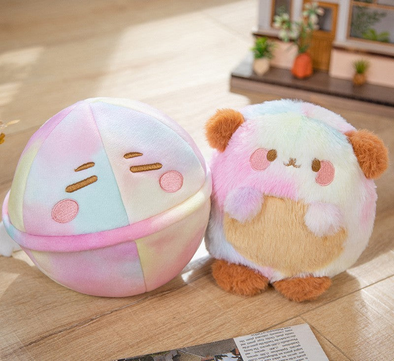 Dog plush with egg, 2 in 1 dog and egg plush