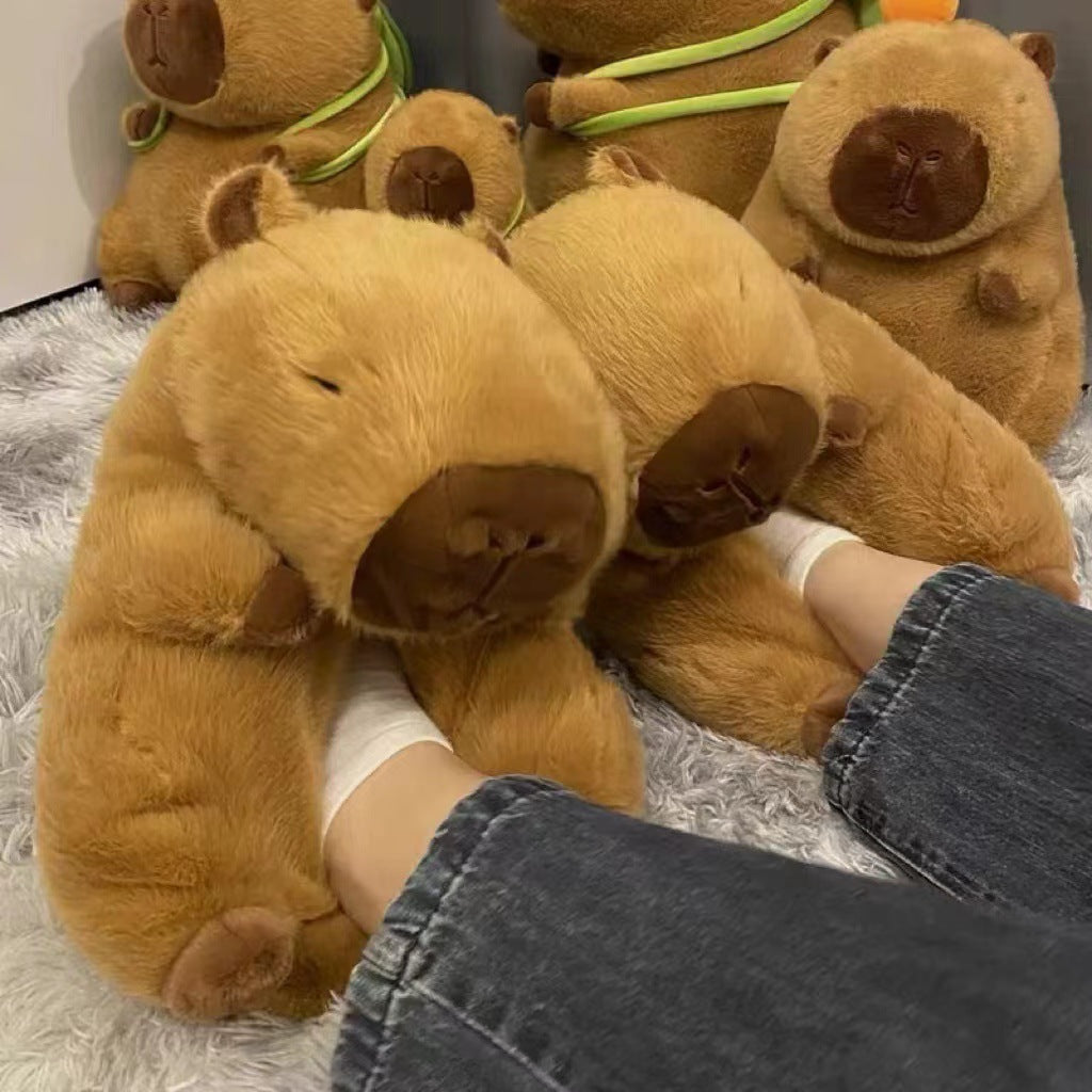 OFERTA Zapatillas peluches, zapatillas capybara, peluches capybara