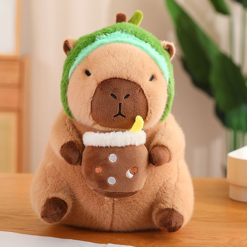 Capybara con bufanda, peluche capybara