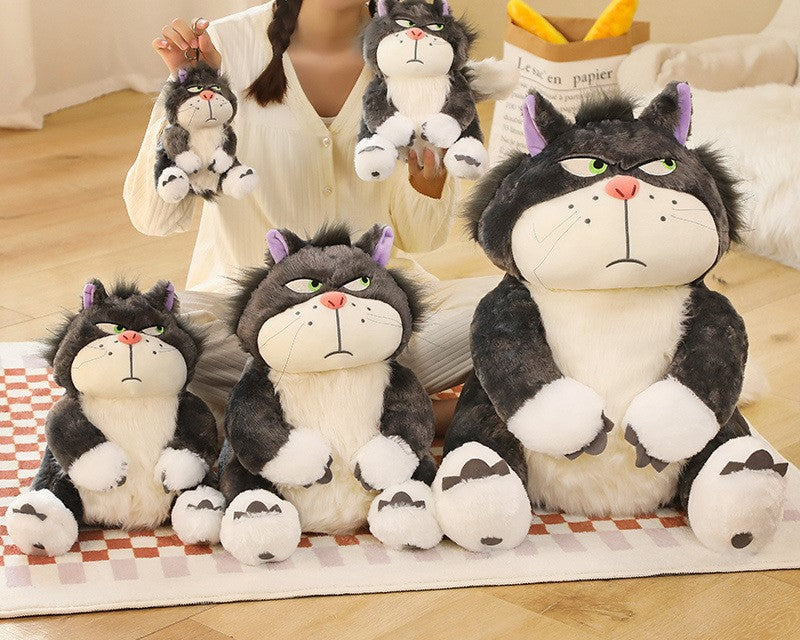 11/25/35/45/65CM, Cute Anima, Cat plush, emoji plush cat, Lucifer cat, Lucifer plush