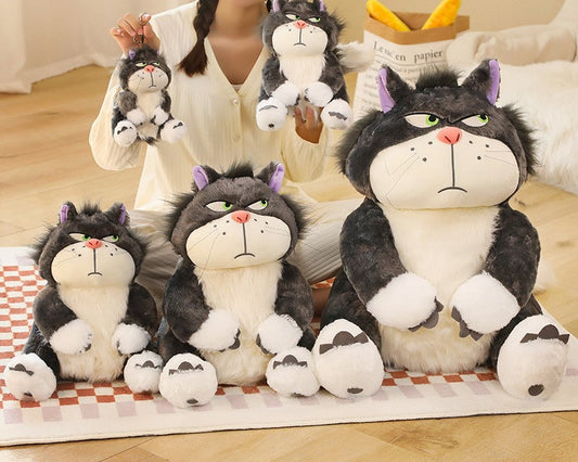 11/25/35/45/65CM, Cute Anima, Cat plush, emoji plush cat, Lucifer cat, Lucifer plush