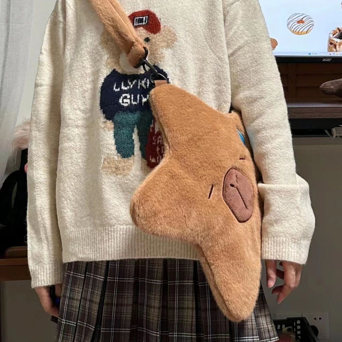 Bolso capybara forma estrella