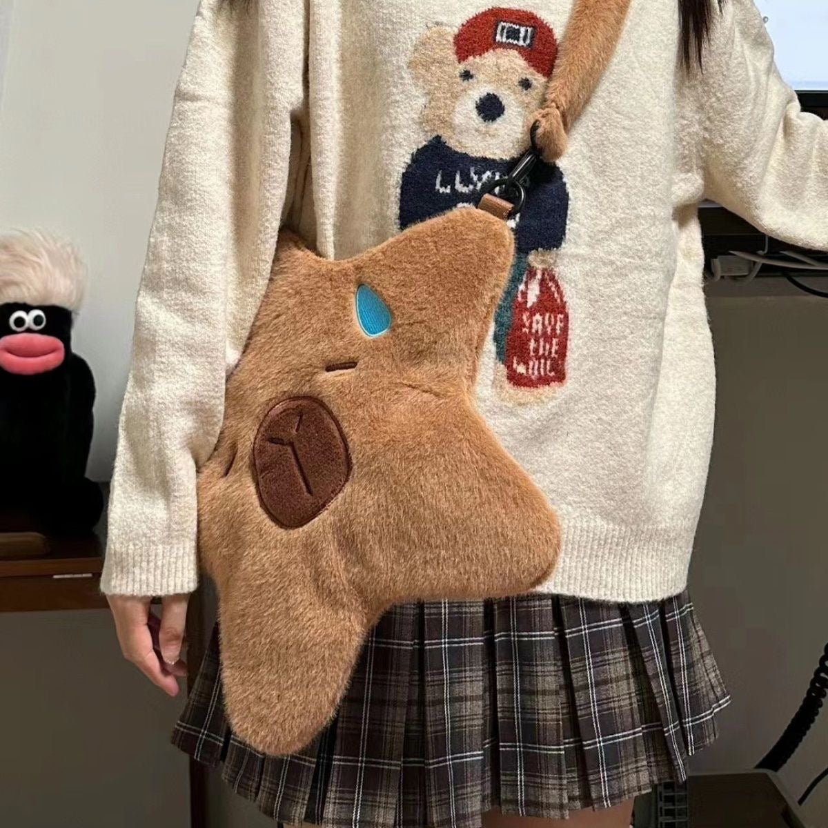 Bolso capybara forma estrella
