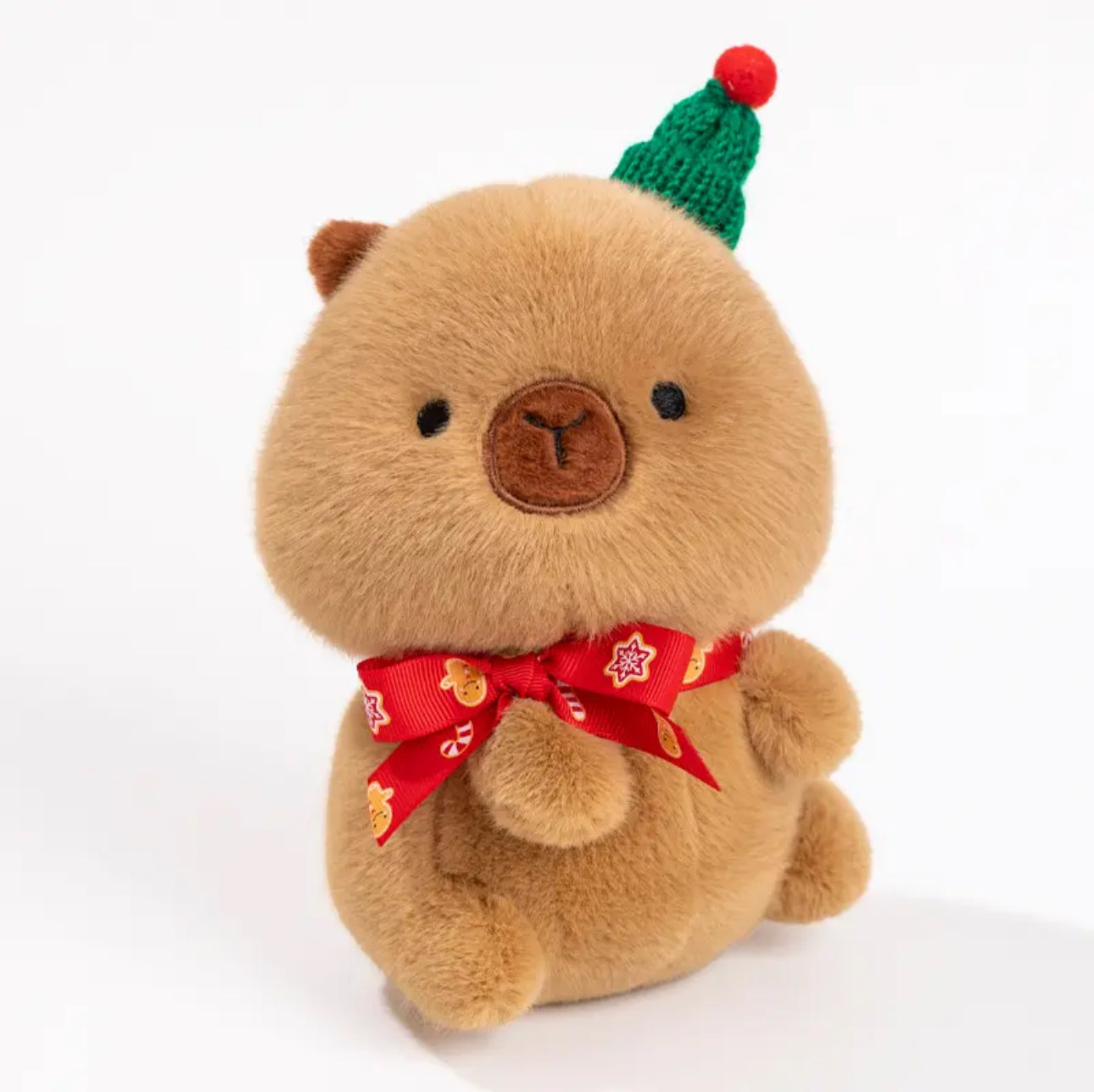 Christmas stuffed animals, Christmas capybara
