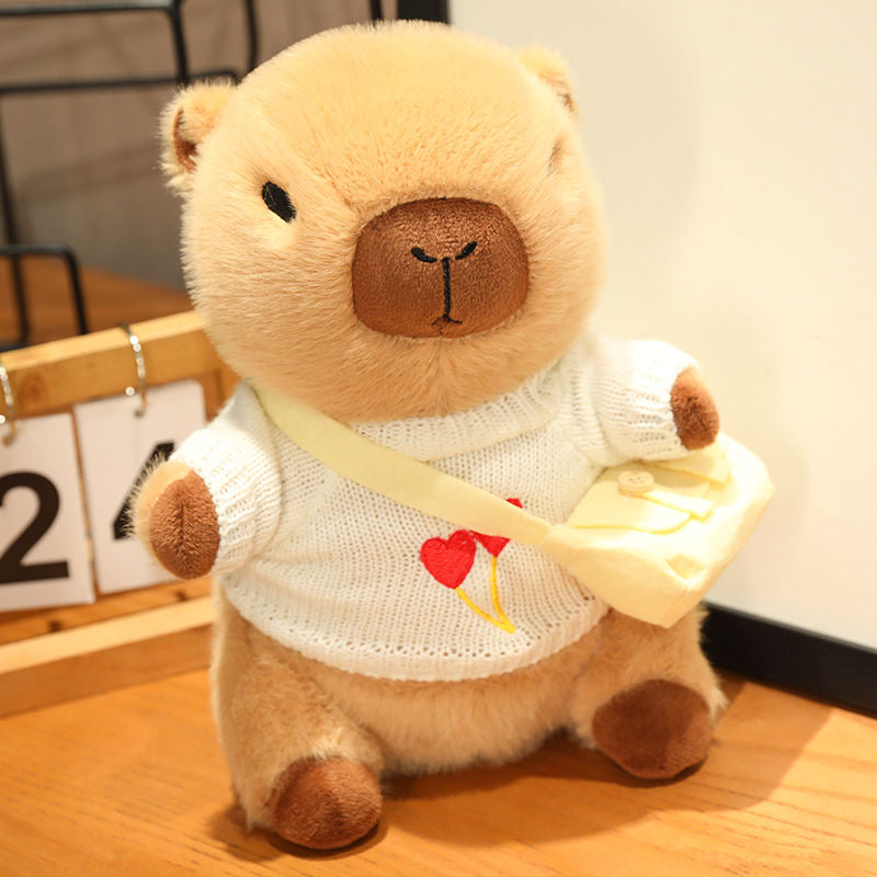 Capybara con ropa