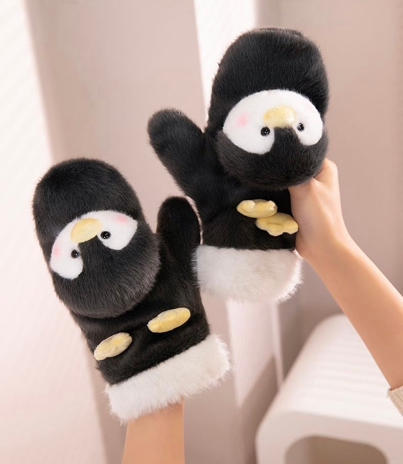 Guantes capybara y pingüino 23cm