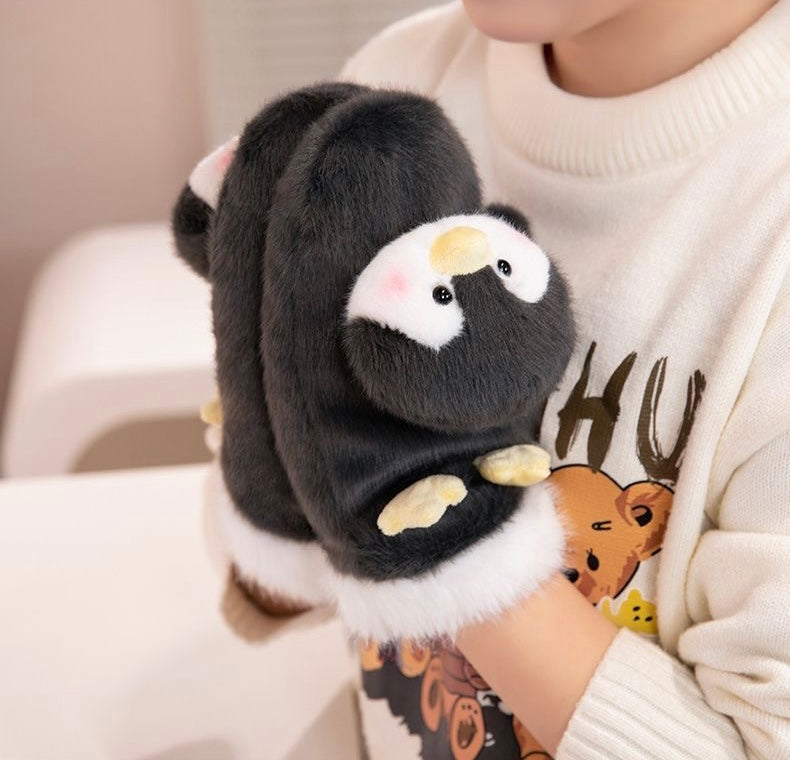 Guantes capybara y pingüino 23cm