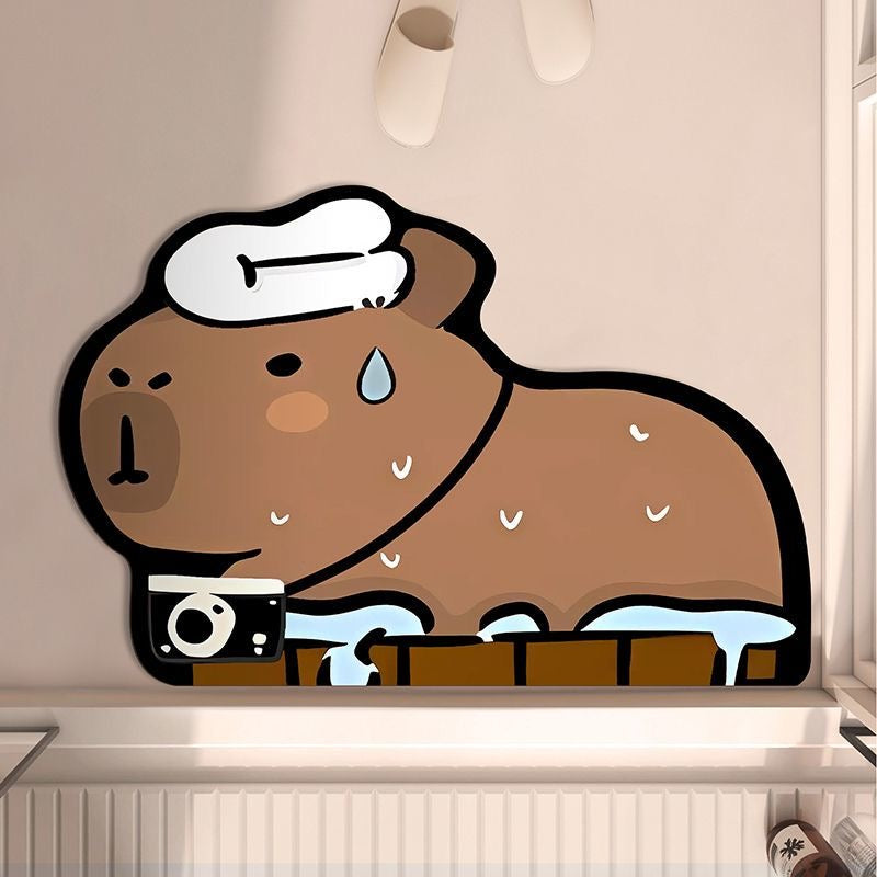 Capybara Alfombra de baño