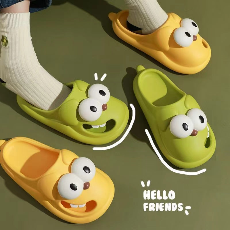 Zapatillas con ojos grandes