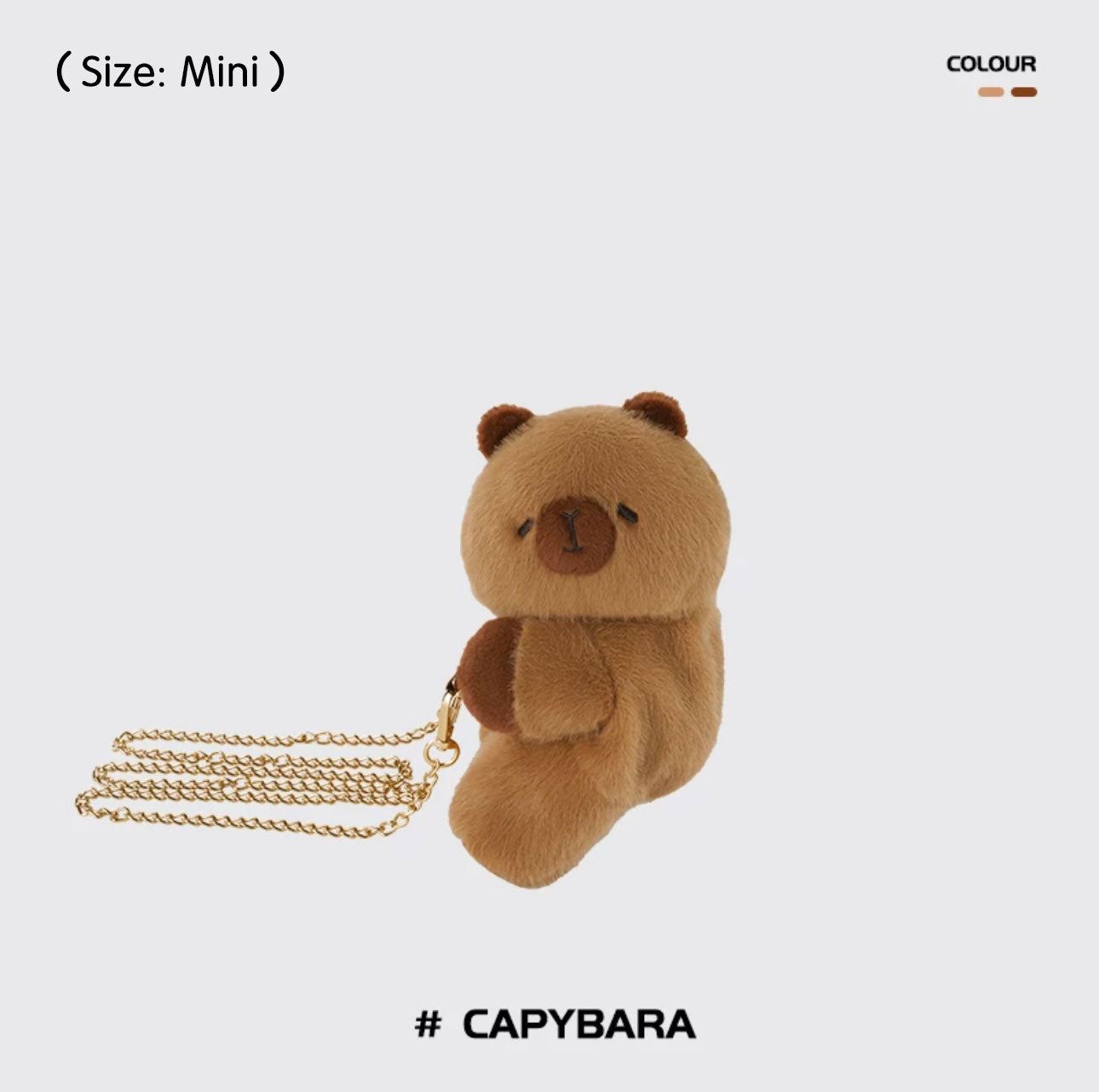 Mochila De Peluche Animal Capibara Panda