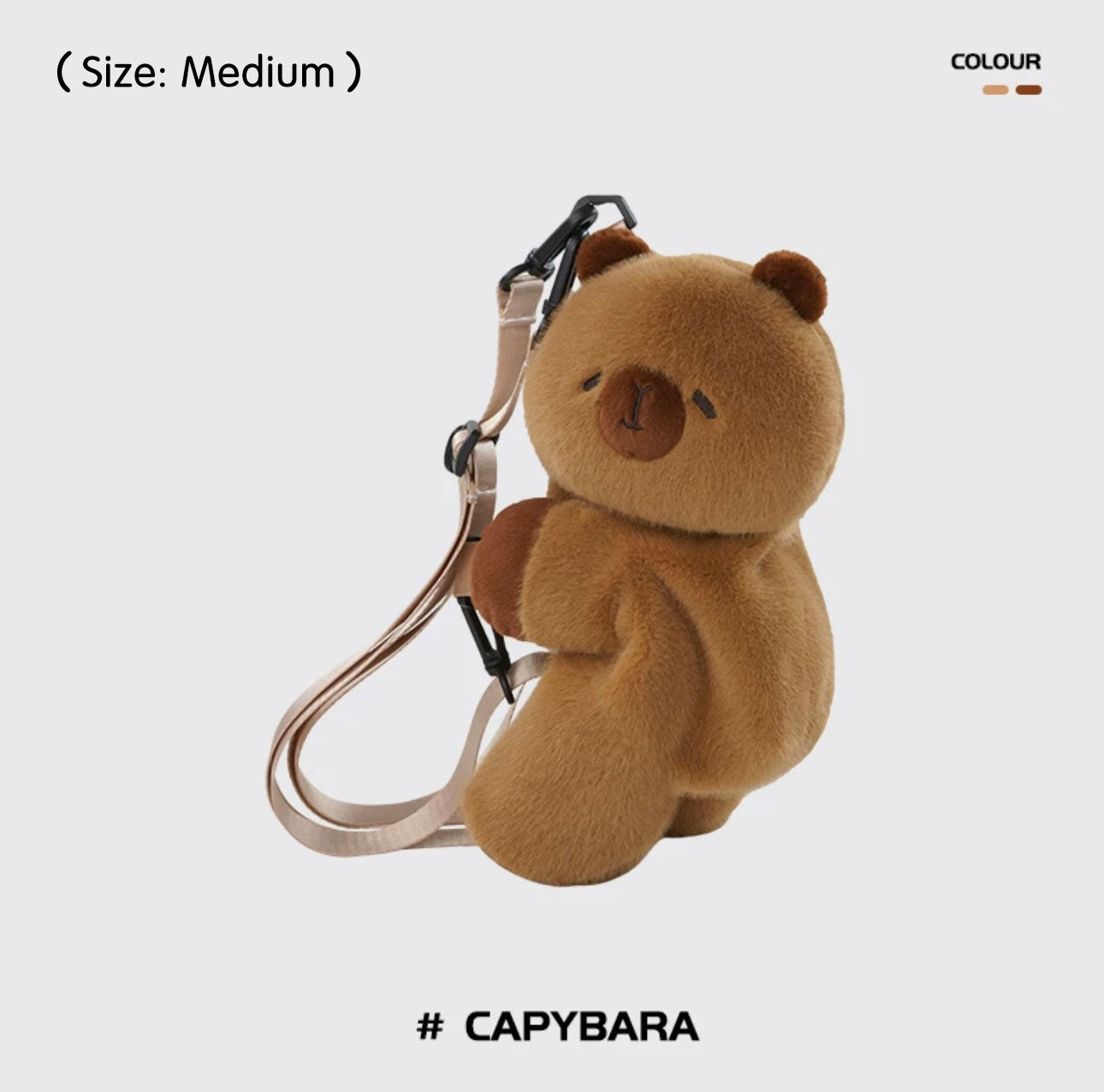 Mochila De Peluche Animal Capibara Panda