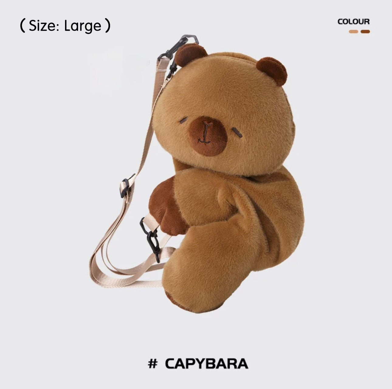 Mochila De Peluche Animal Capibara Panda