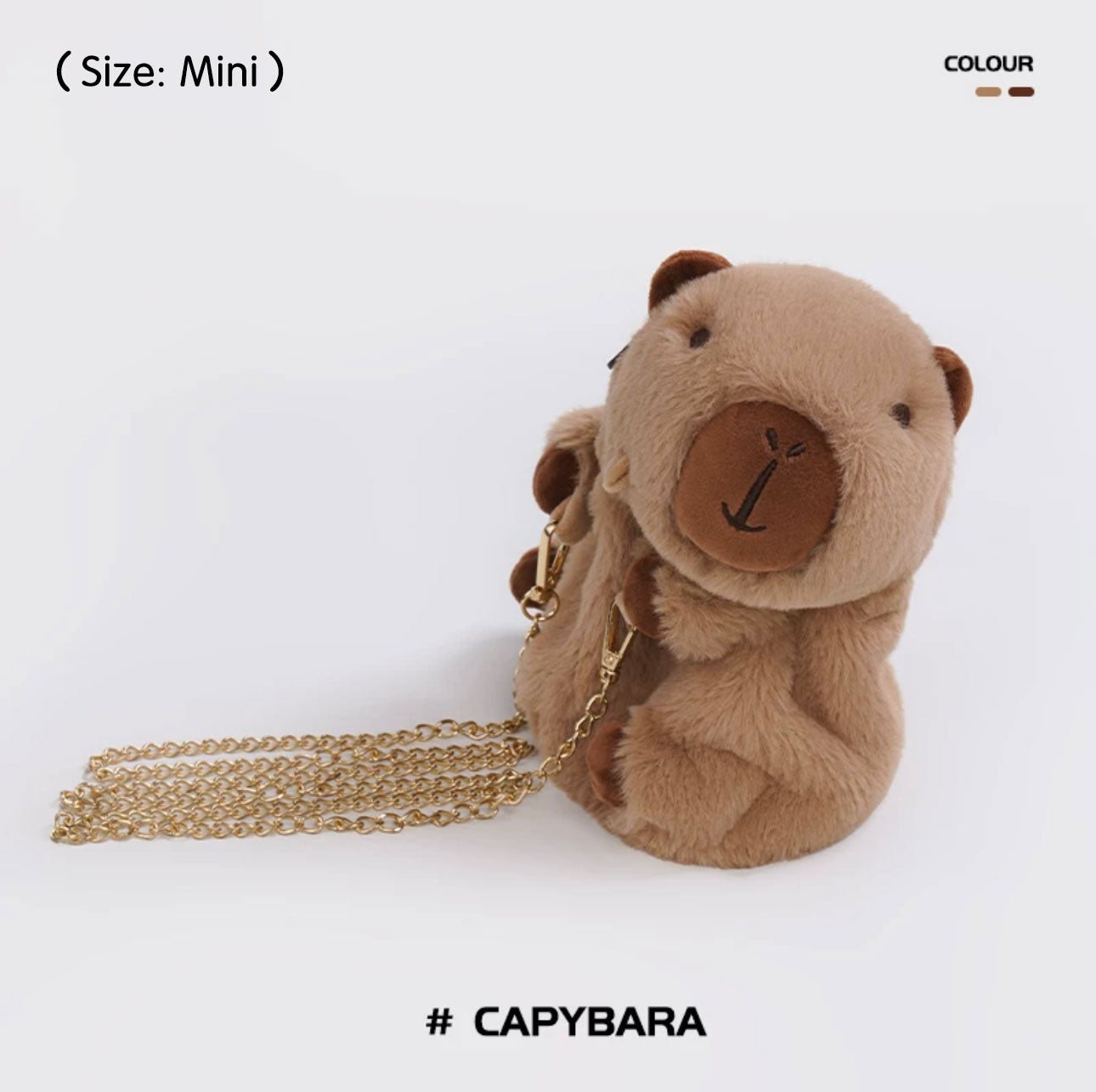 Mochila De Peluche Animal Capibara Panda