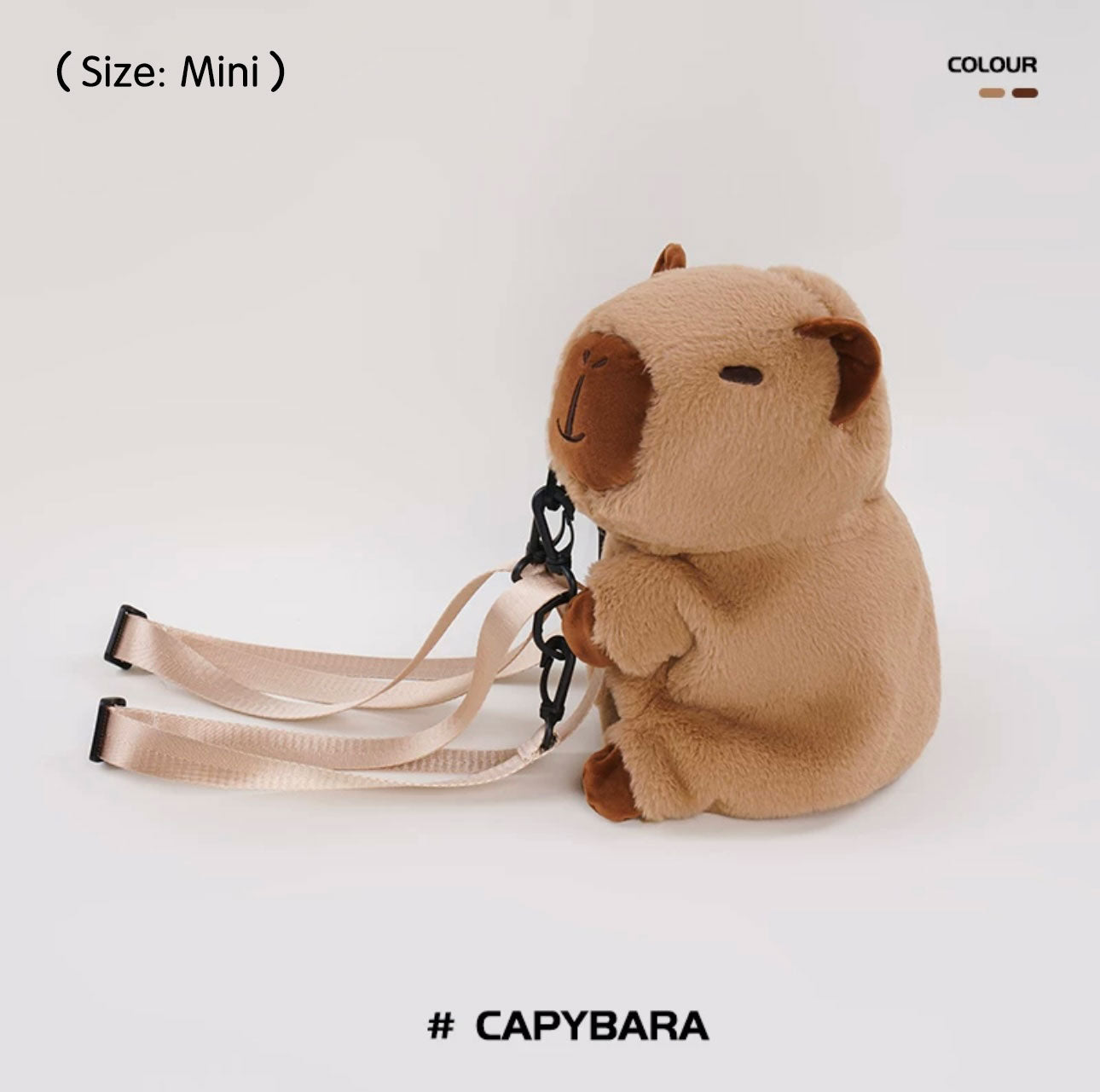 Mochila De Peluche Animal Capibara Panda