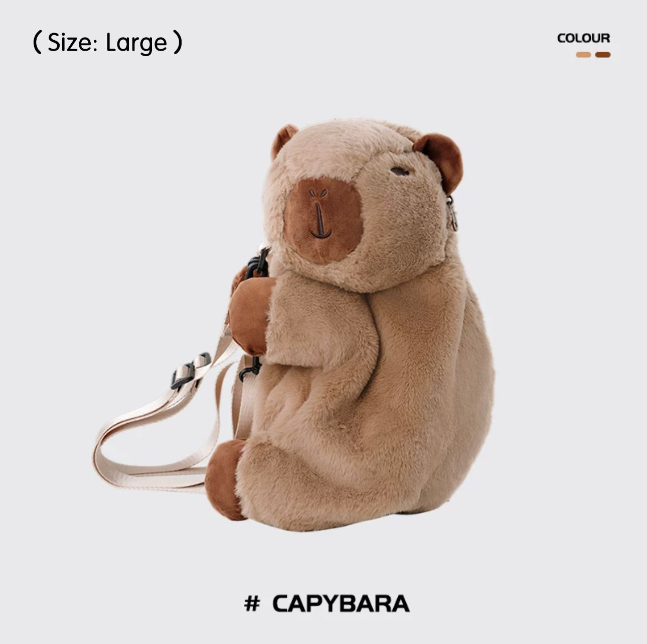 Mochila De Peluche Animal Capibara Panda