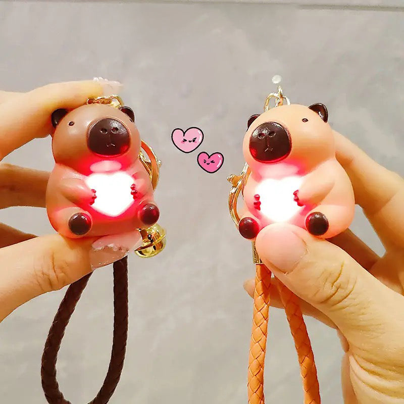 Llavero Capybara luminoso(I LOVE YOU)
