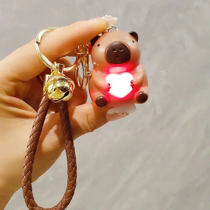 Llavero Capybara luminoso(I LOVE YOU)
