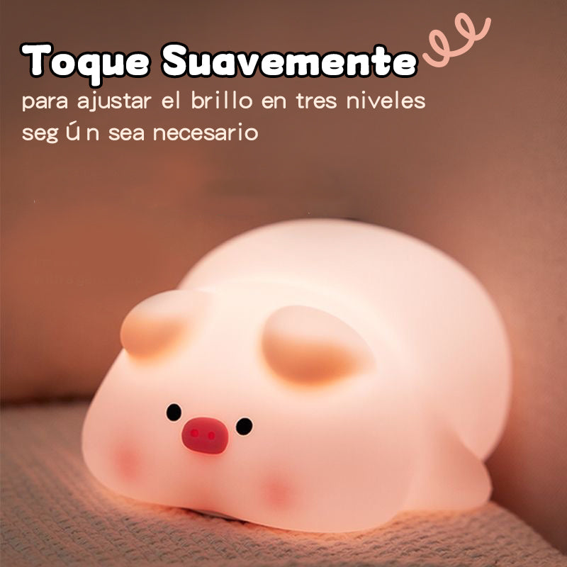 Luz nocturna de cerdito
