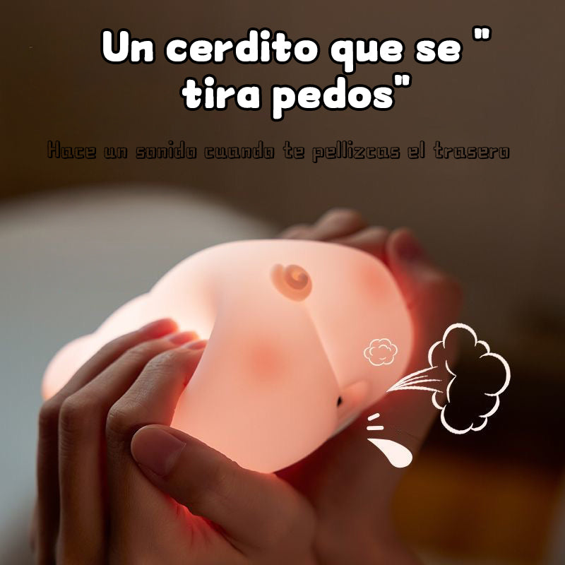 Luz nocturna de cerdito