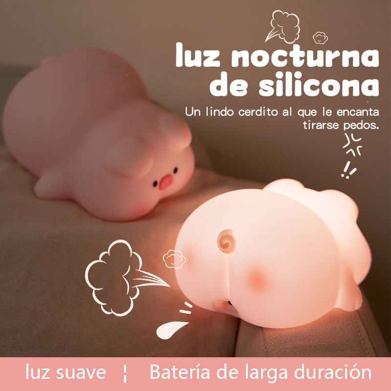 Luz nocturna de cerdito