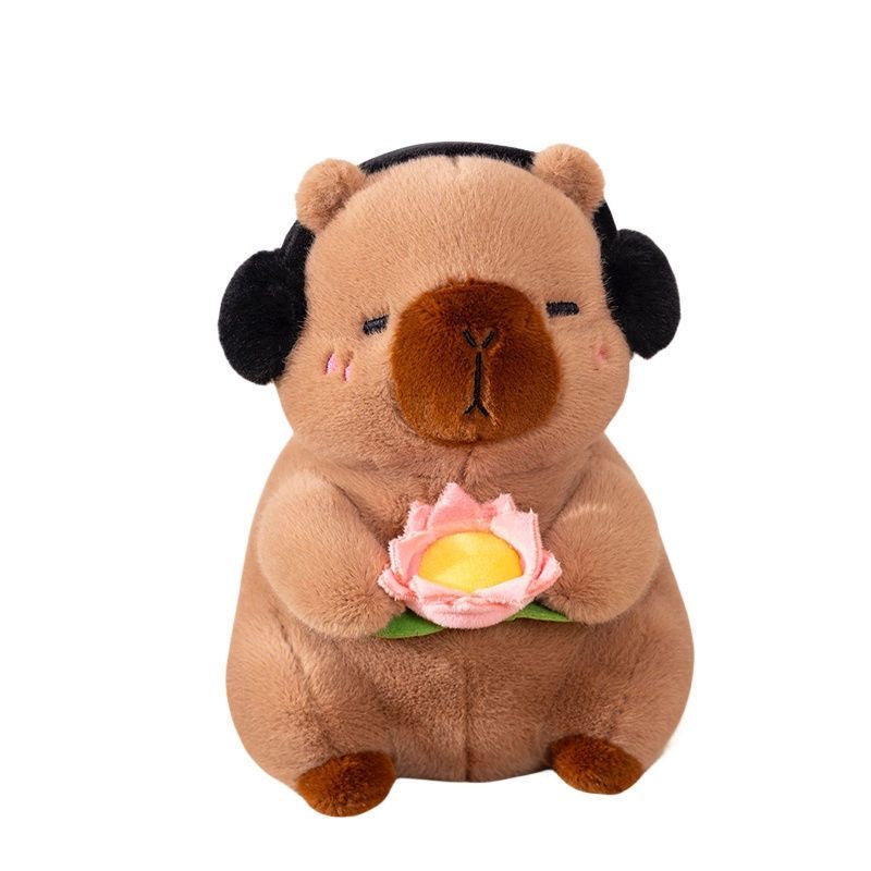 Capibara con orejeras