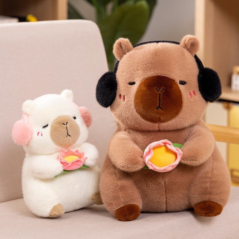 Capibara con orejeras