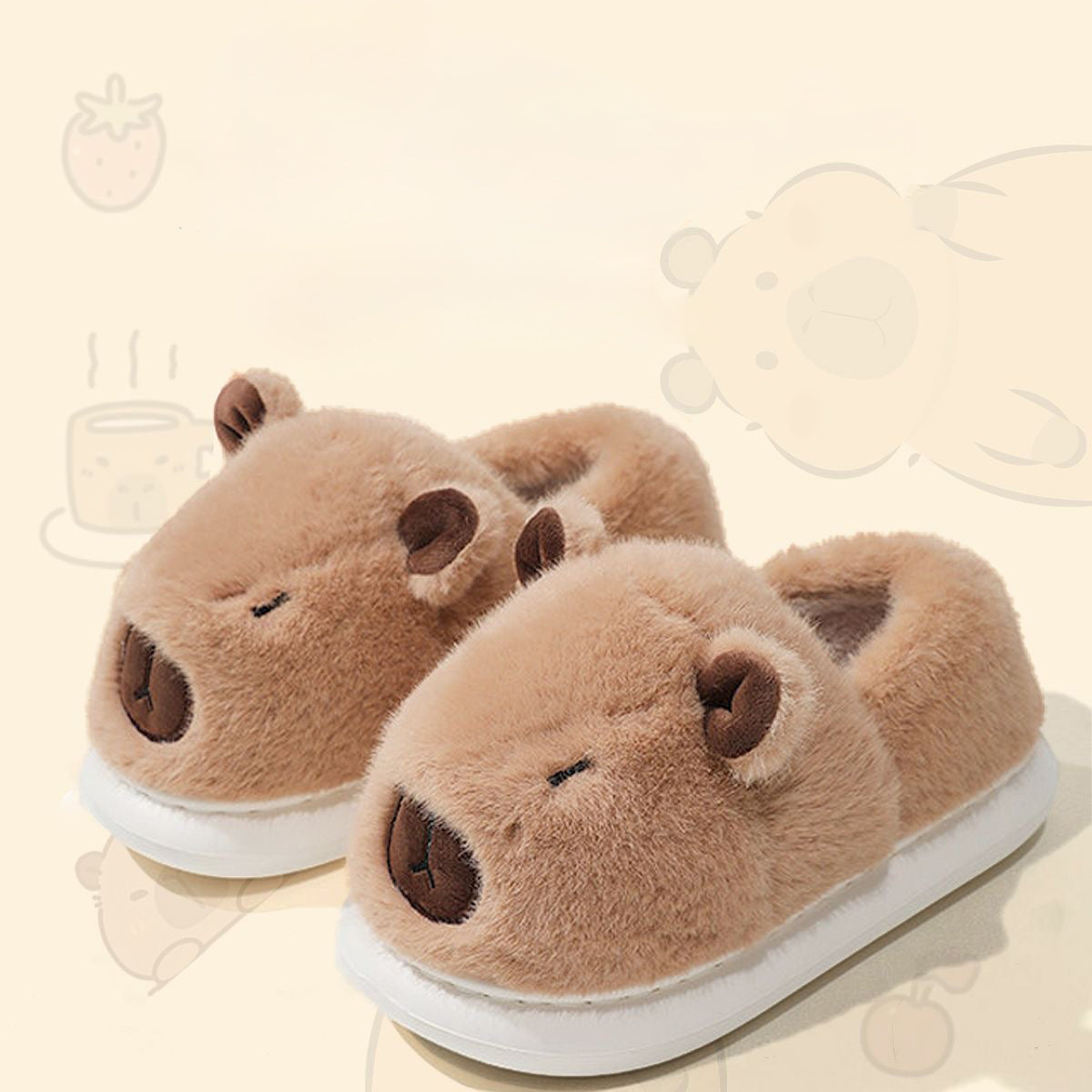 Zapatillas de capibara Engrosado y terciopelo
