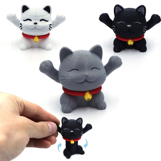 Juguete giratorio para gatos,figuras 3D