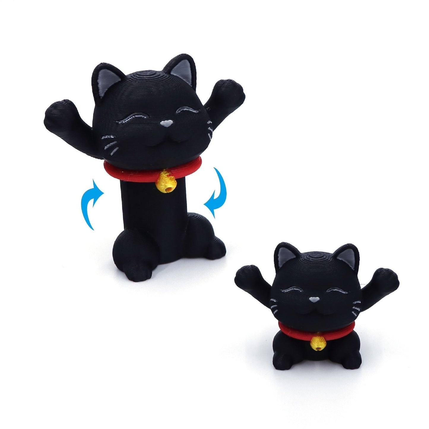 Juguete giratorio para gatos,figuras 3D