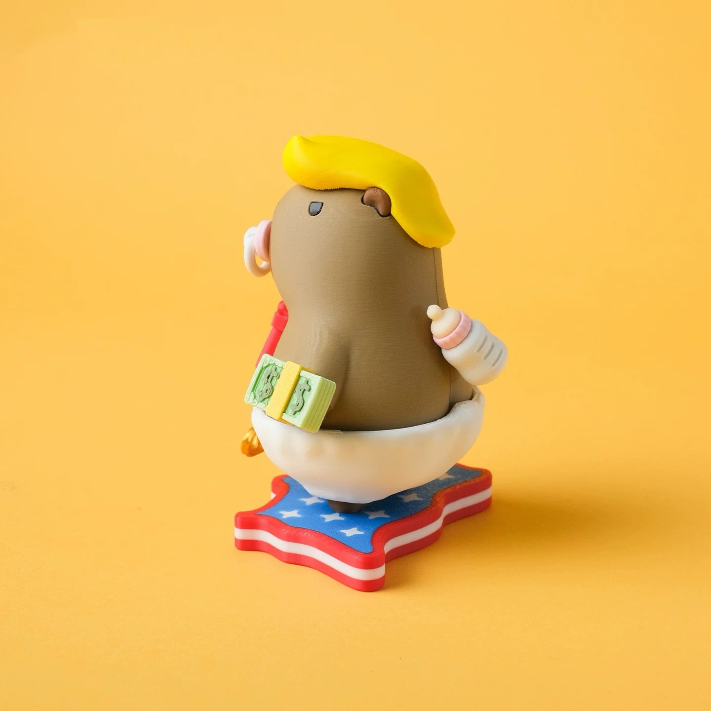 Capibaby Trump baby doll .juguetes figuras 3D capibara
