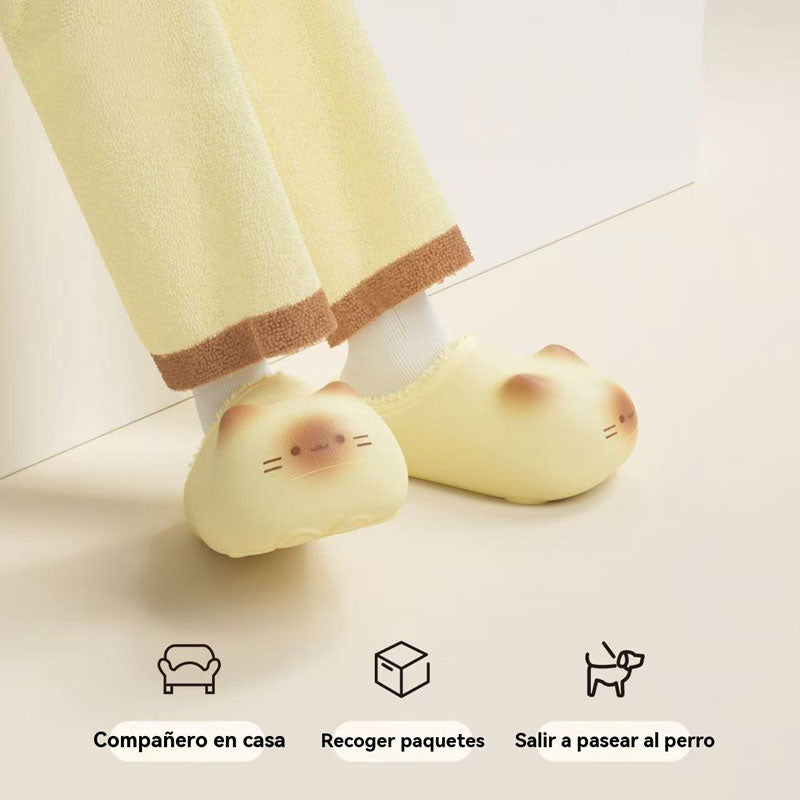 Pantuflas de gato, zapatillas pata de gatito