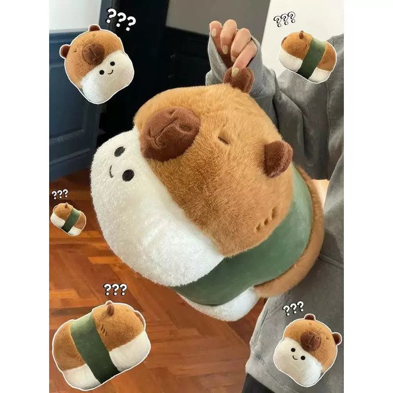 Capibara de sushi, juguetes de peluche