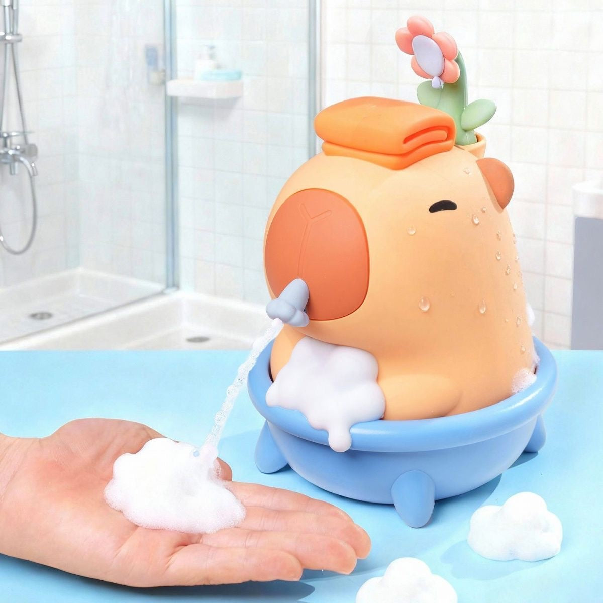 Dispensador de desinfectante de manos Capybara, máquina automática de espuma con sensor para baño doméstico