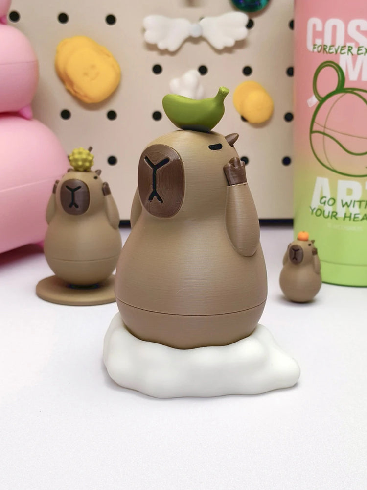 Accesorios magnéticos Capibara impresos en figuras 3D