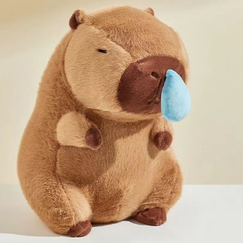 Capibara está enferma, capibara con mocos