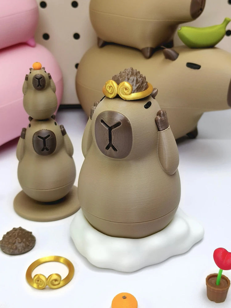 Accesorios magnéticos Capibara impresos en figuras 3D