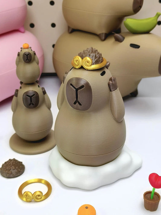 Accesorios magnéticos Capibara impresos en figuras 3D