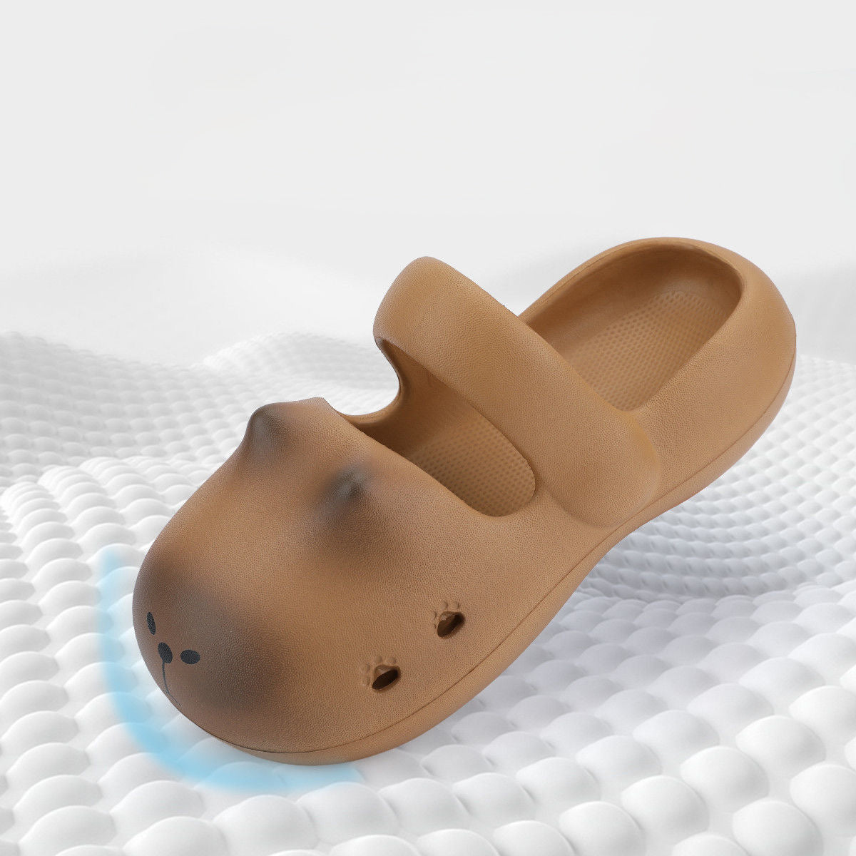Pantuflas de capibara, sandalias de verano