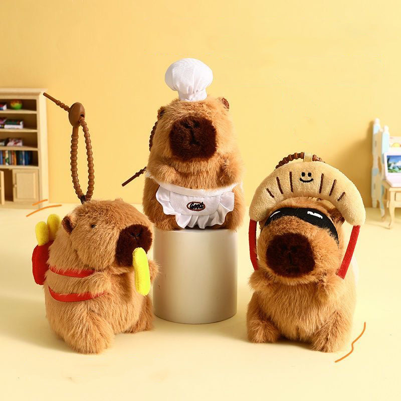 juguete de peluche capibara,llavero