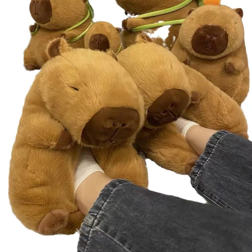 OFERTA Zapatillas peluches, zapatillas capybara, peluches capybara