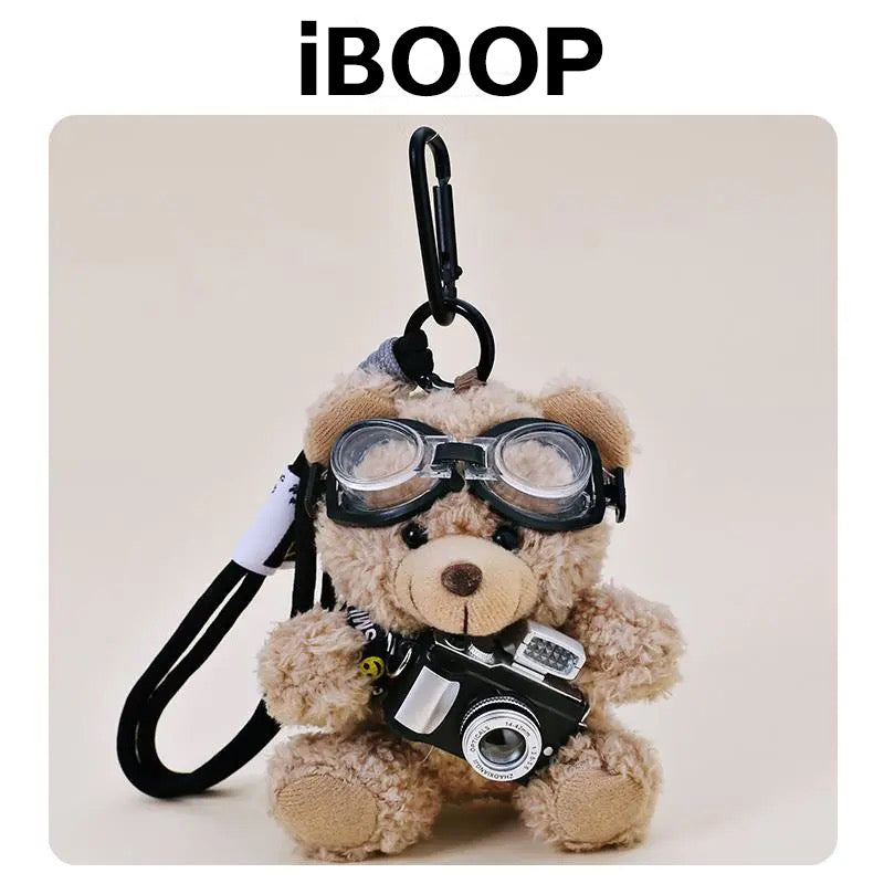 Osito fotógrafo, llavero de oso