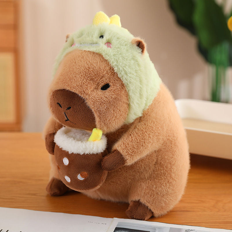Capybara con bufanda, peluche capybara