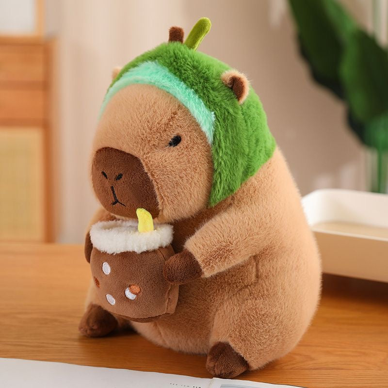 Capybara con bufanda, peluche capybara
