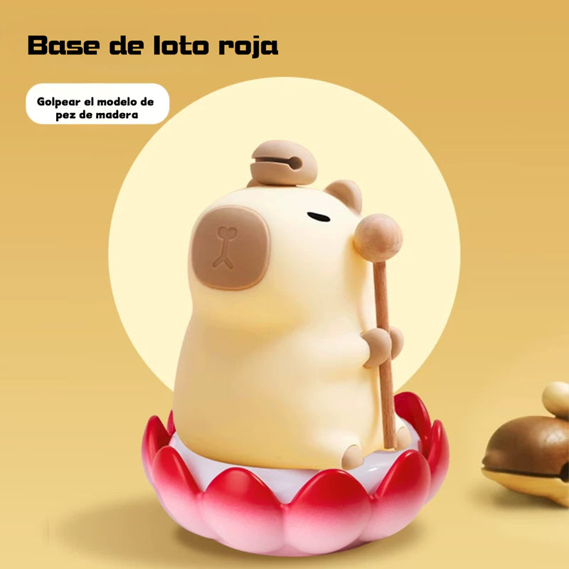 luz de noche capibara con accesorios