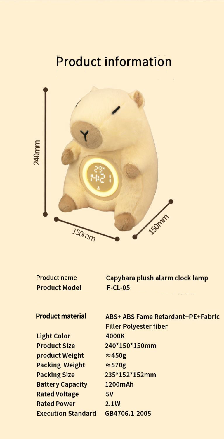 Despertador capibara
