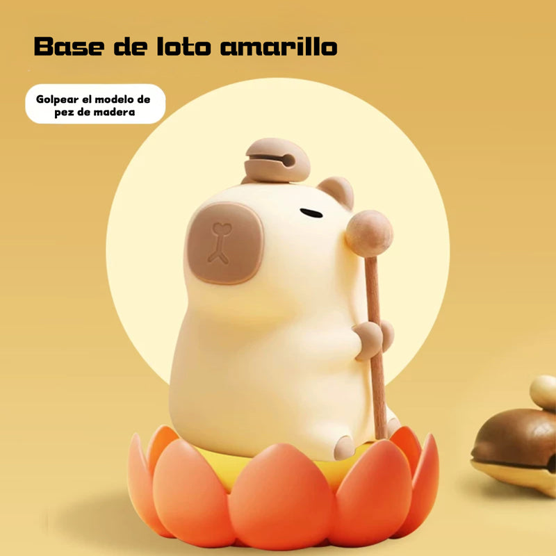 luz de noche capibara con accesorios