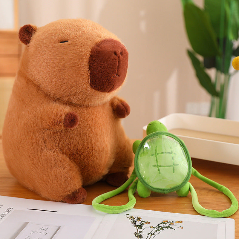 capybara con mochila, peluche capybara