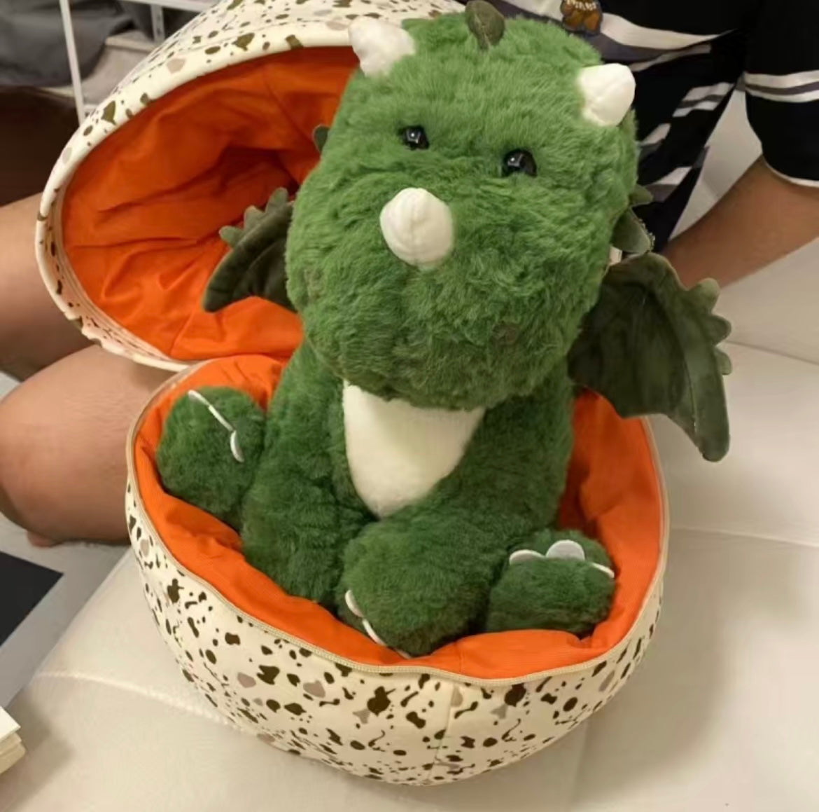 Dragon plush, eggs and dinosaur plush, dinosaur plush