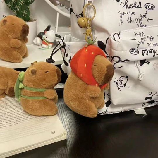 capibara, peluche capybara , llavero capybara