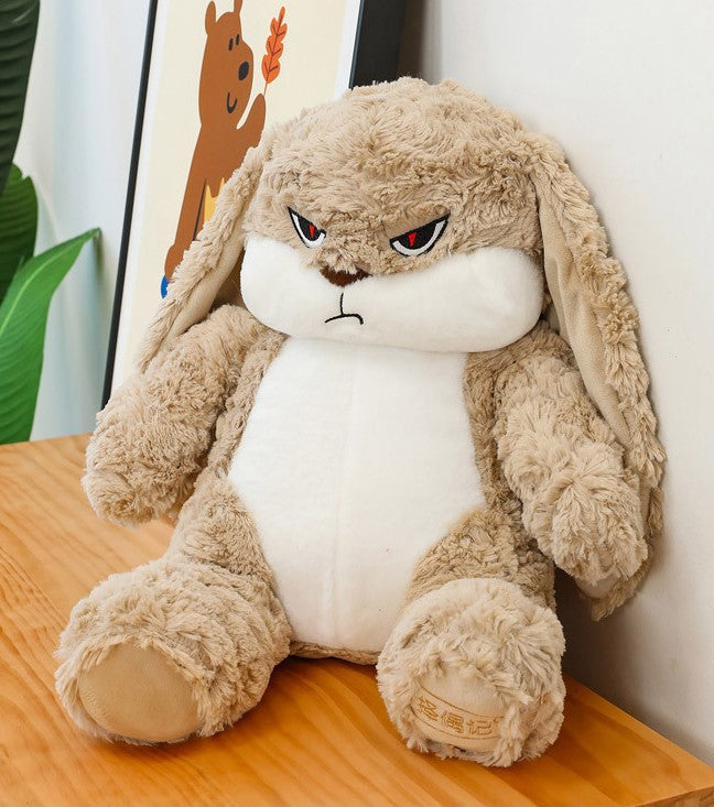 Rabbit plush, angry rabbit plush